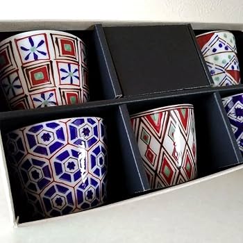 Amazon.co.jp: 美濃焼 庫山窯 musbu 絵変わり 蕎麦ちょこ揃 そば